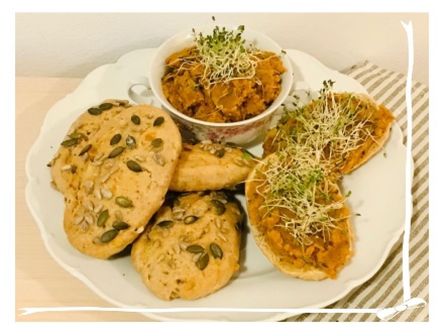 Dalamánky s čočkovou pomazánkou